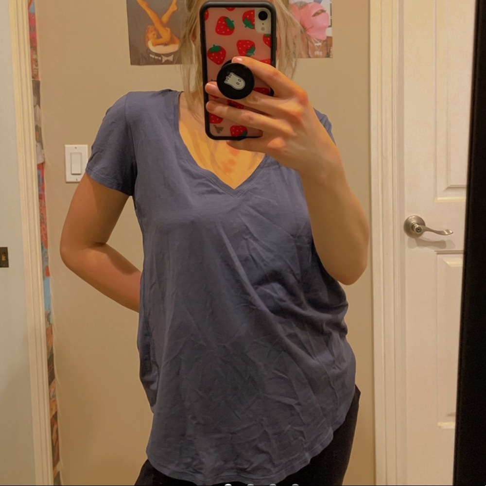 LULULEMON blue short sleeve top